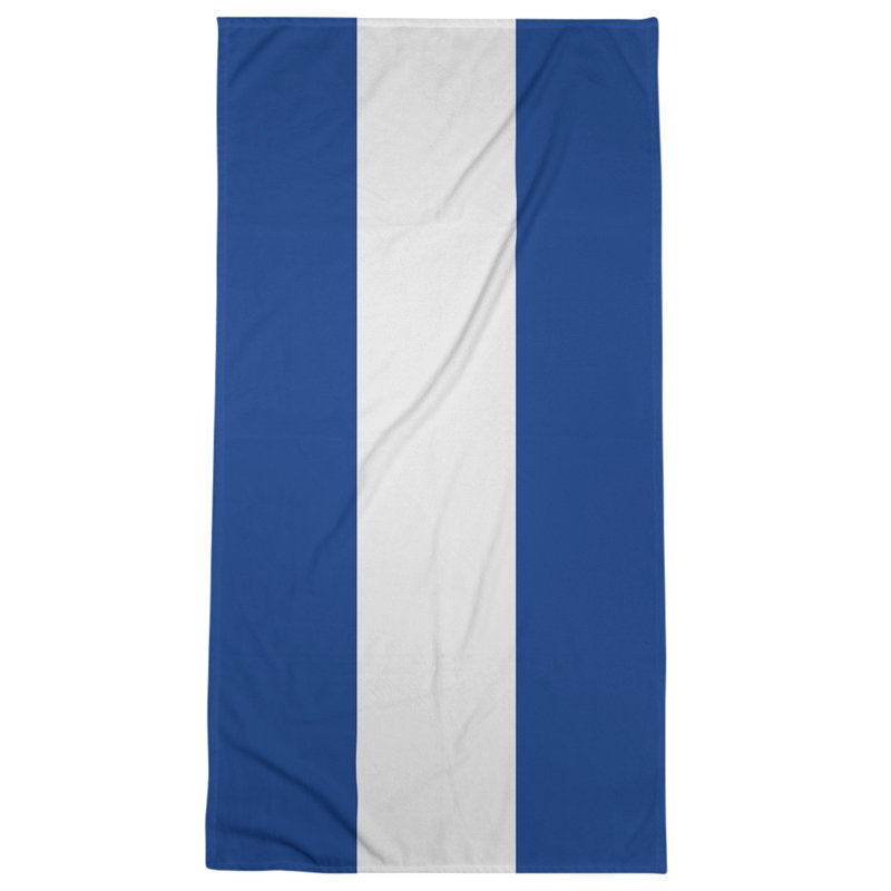 Bath Towel, Blue/White