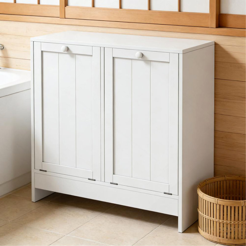 Armoire à linge dissimulée, armoire de rangement inclinable