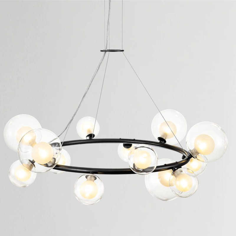 Zahara 14-Light Chandelier, Noir