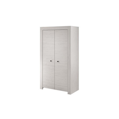 Twigg 2 Door Solid + Manufactured Wood Wardrobe