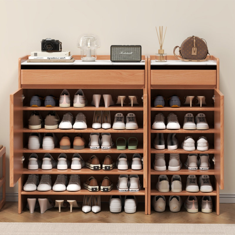 Practical furniture storage shoe cabinet, Brown