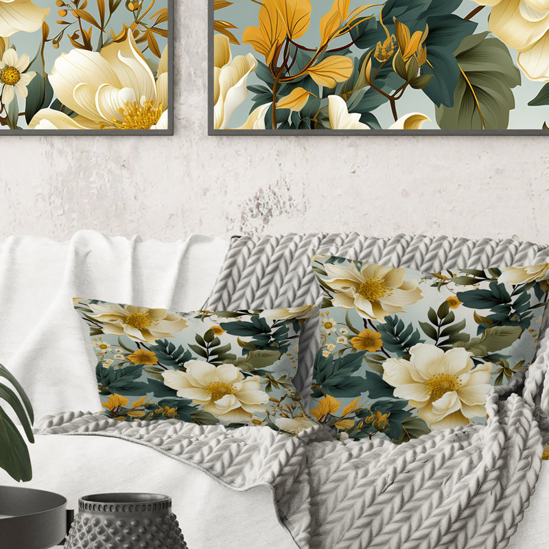 Motif de pivoines Botanical Bliss Boho, H 16 po x l 16 po