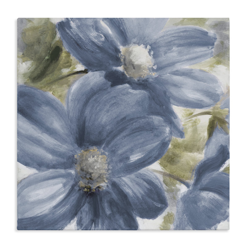 «Walk In Beauty Blue Flowers», conception par Lanie Loreth, H 36 po x l 36 po