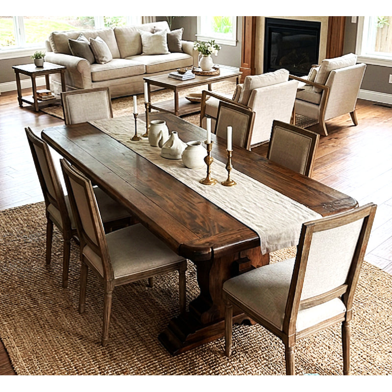 Bellegarde Solid Wood Dining Table, 43" W x 96" L