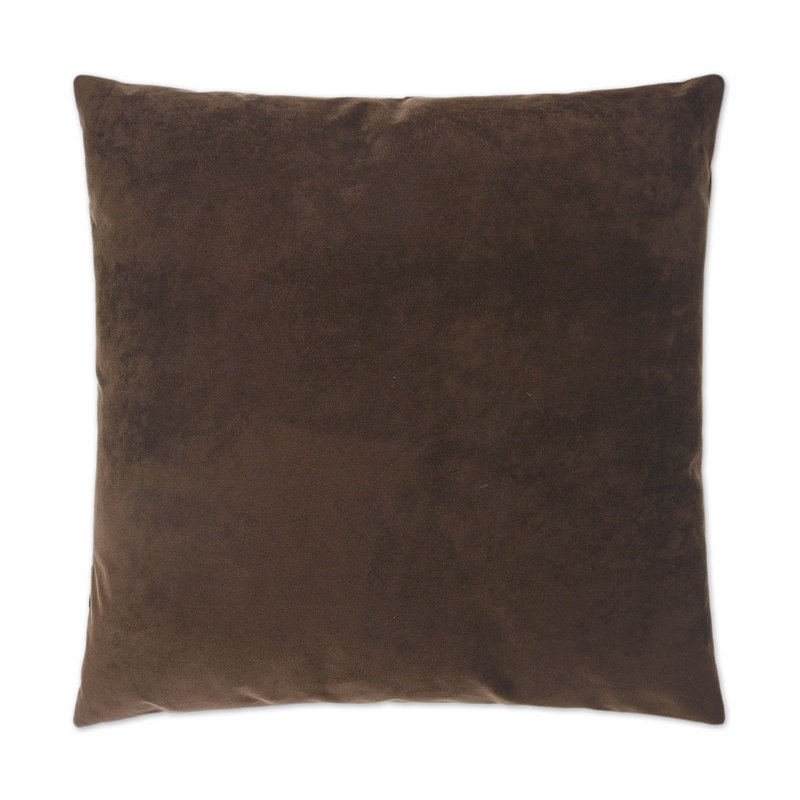 Bella Pillow Cover & Insert, Chocolate, Square 22"