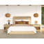 Ensemble de chambre à coucher 4 pièces Dalicia - Modern Natural Ash + Rattan