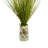 24'' Faux Grass in Glass Vase