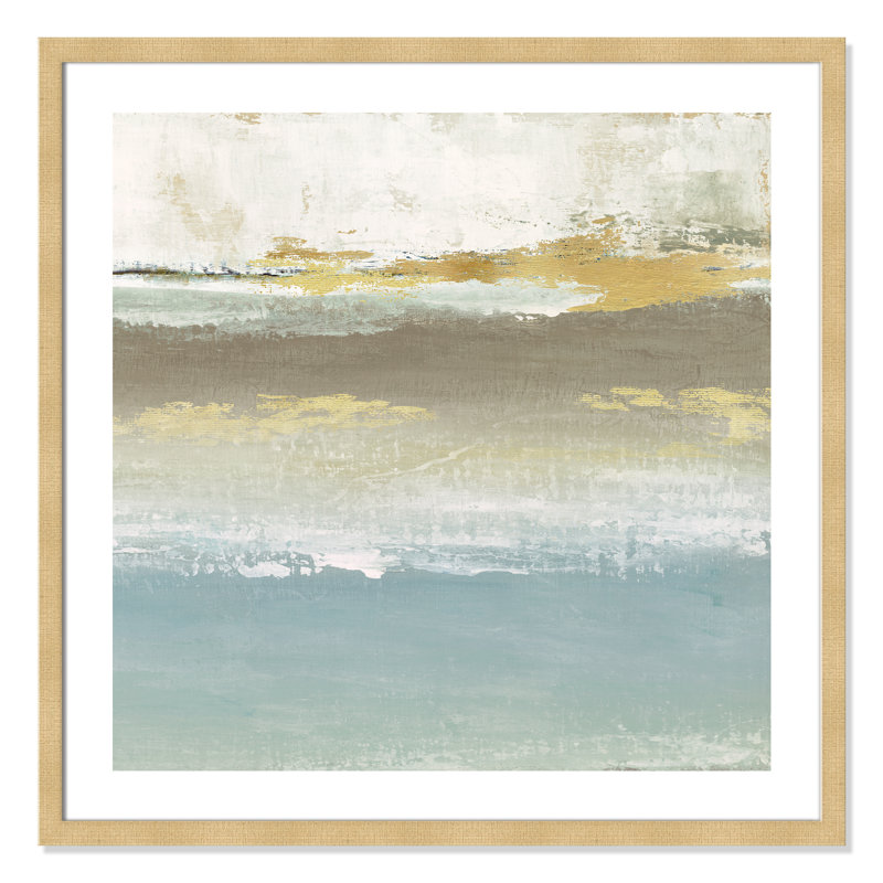 Soft Sollace Soft Solace Détail II - Peinture, Encadrement champagne, Blanc, H 32,5 po x l 32,5 po x P 2 po