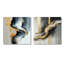 «Black I» et «Gold Ink River I» - Formes abstraites - Art mural moderne, ensemble de 2 pièces-1441890141-1441890115-1441890118