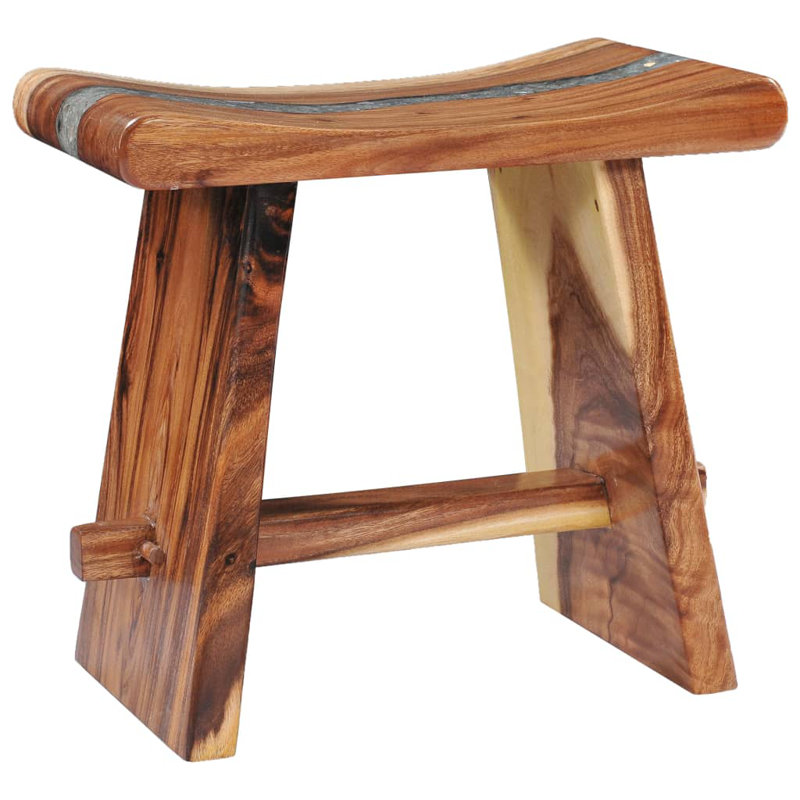 Almus Solid Wood Accent Stool