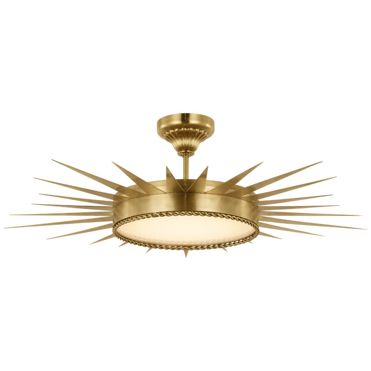 Soleil 1 - Light LED Semi Flush Mount by Suzanne Kasler