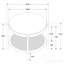 Table de bout ronde noire