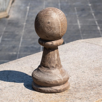 Chess Pawn Shaped Decorative Sculpture Figurine, Indoor and Outdoor Tabletop Ornament for Entryway, Living Room, Patio and Garden Display