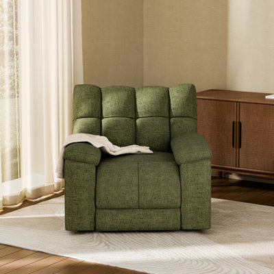 Fauteuil inclinable électrique berçant avec dossier gaufré