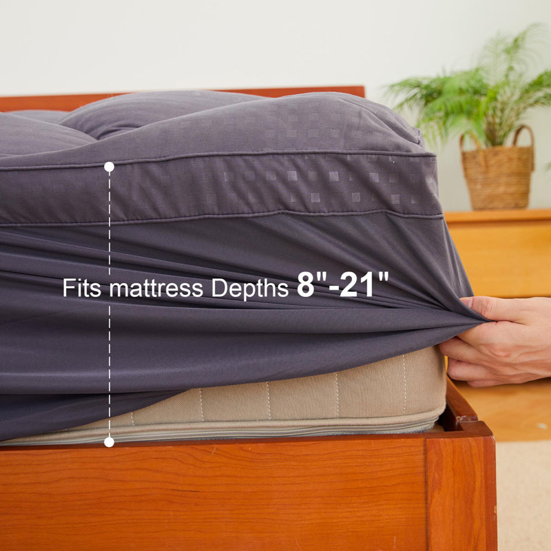 Surmatelas Soft Cloud, Double, gris