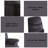 Arcadia Black Woven Fabric Motion Recliner-1497859233