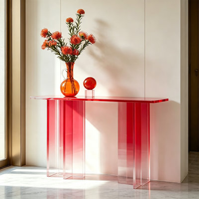 Console en acrylique dégradé