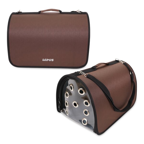 Small Pet Carrier for Small Dogs and Cats - Faux Alligator Leather