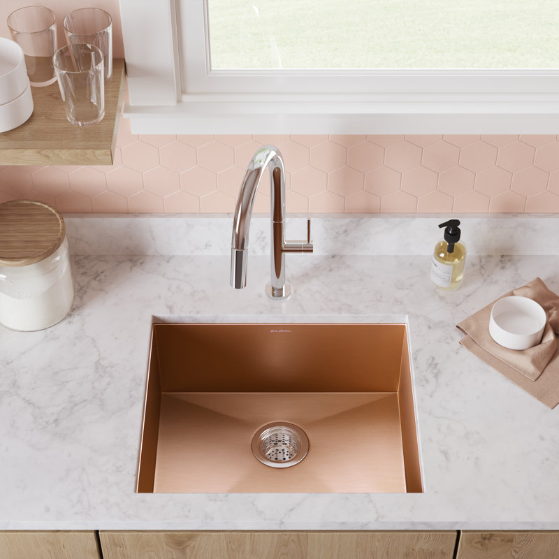 Plaisir® 18" L x 21" W Undermount Kitchen Sink, Rose Gold