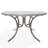 48" Round Hammered Marine Grade Polymer Outdoor Dining Table with Umbrella Hole-109665196