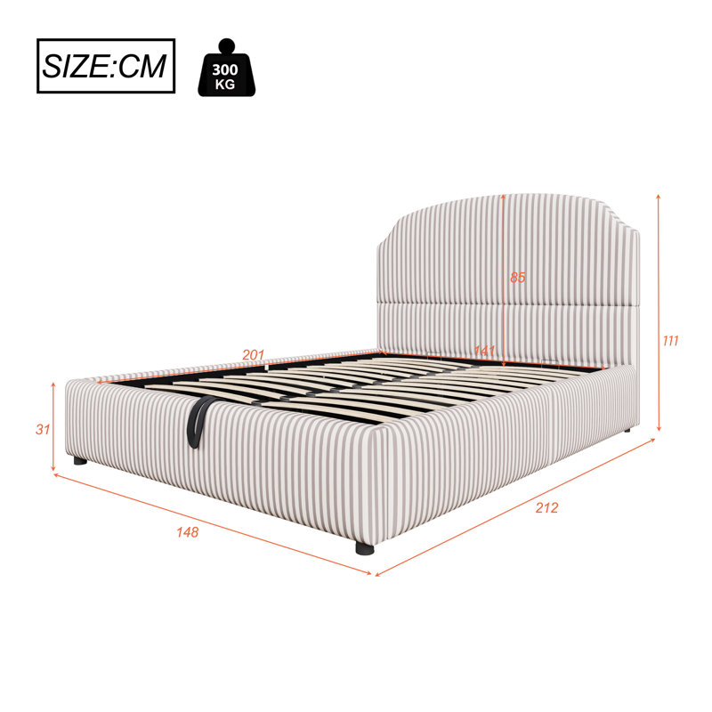 Ottoman Storage Bed, White