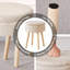 Tabouret d'appoint avec rangement en bois-1029600875