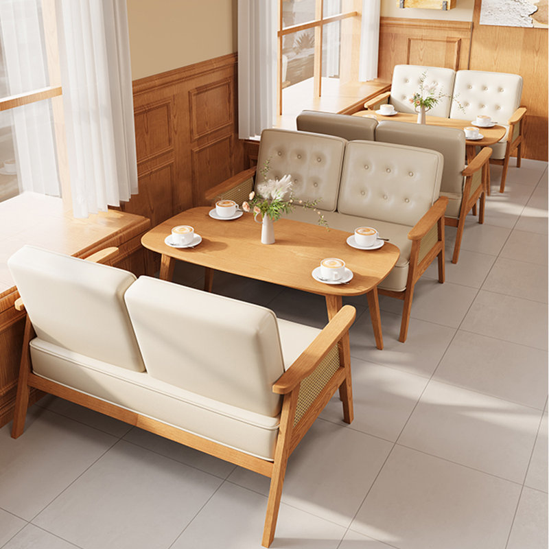 Banc de dessert décontracté et confortable