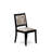 5-pc Dining Room Table Set a Rectangular Kitchen Table and 2 Benches and 2 Wire Brushed Black Polyester Stackable Chairs, Wire Brushed Black-1356233599-1356233598-1369193552