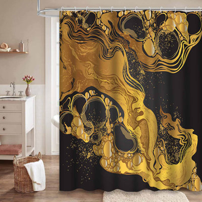 Rideau de douche Marble Bubbles