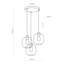 Evelita 3 - Light Stainless Steel Cluster Pendant
