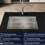 Évier de comptoir encastrable Nano Gray pour l'efficacité de la cuisine - 30 po x 19 19 po-121646078