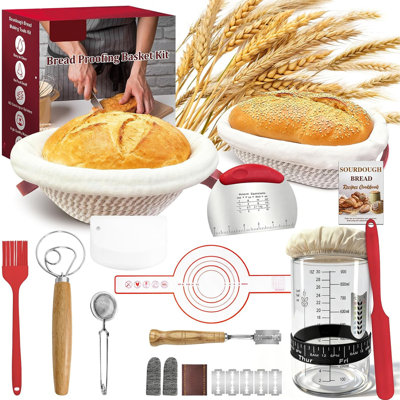 Trousse de démarrage au levain, paniers à pain
