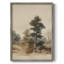 «Vintage Landscape X», reproduction encadrée - bois massif