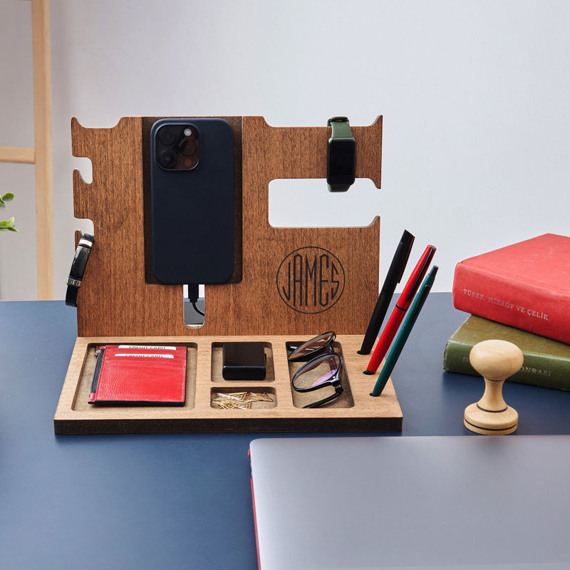 Wood Desk Organiser, Yes