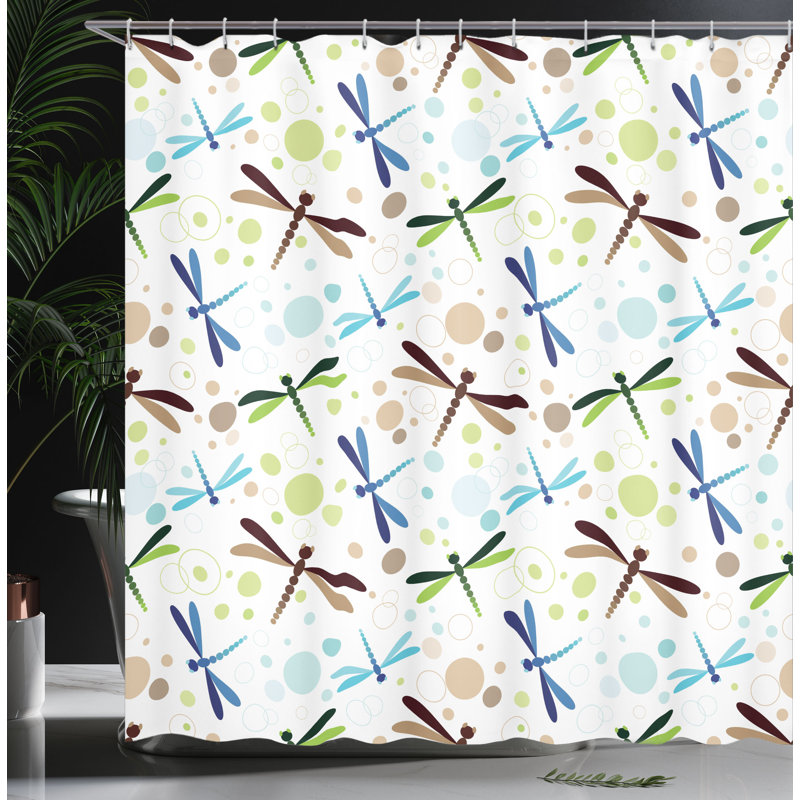 Shower Curtain with Hooks Included, 75"H x 69"W