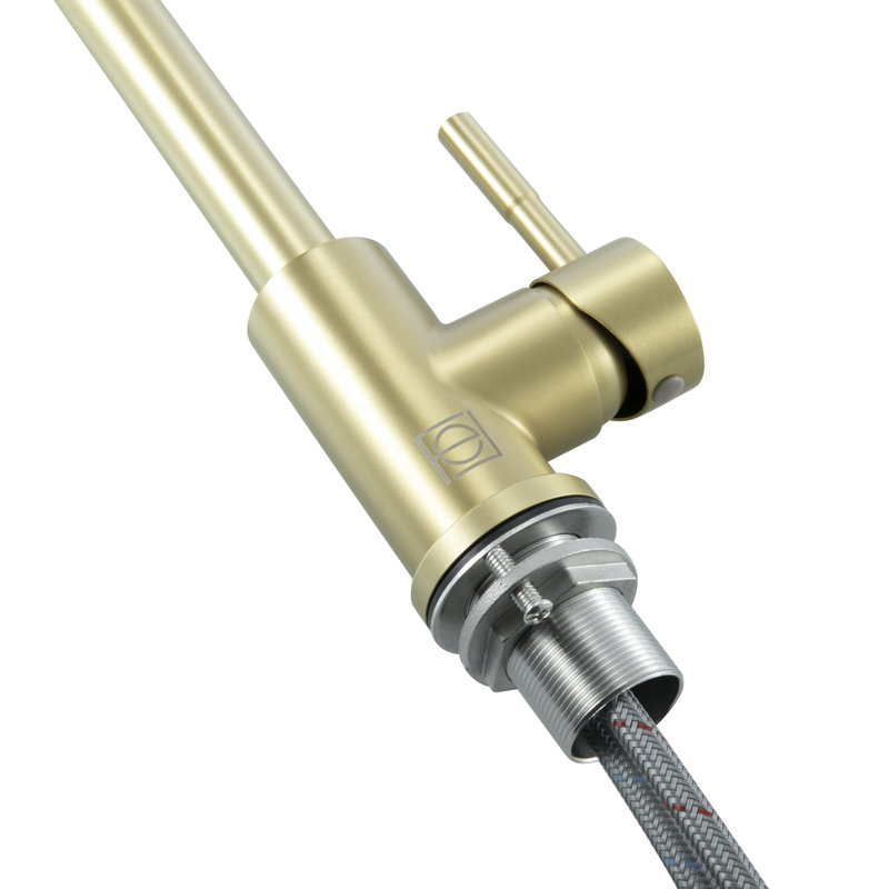 Elegant Home Living Finn Kitchen Faucet, Brushed Gold