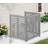 Kellan Outdoor 3-Panel Wooden Privacy Screen-112297031