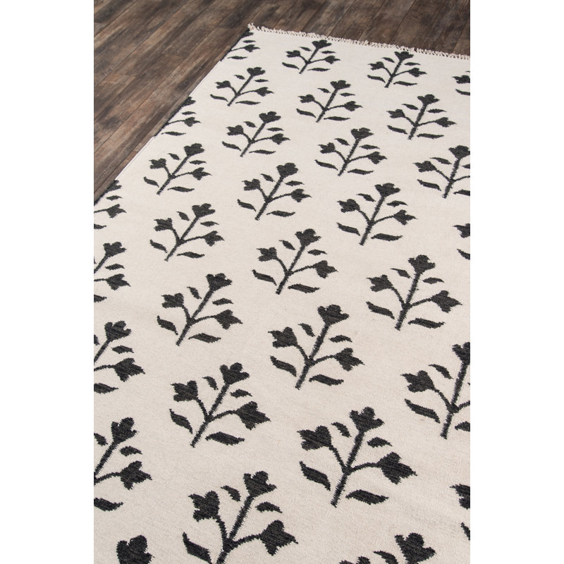 Thompson Hand Woven Wool Floral Area Rug, Runner 2'3" x 8'