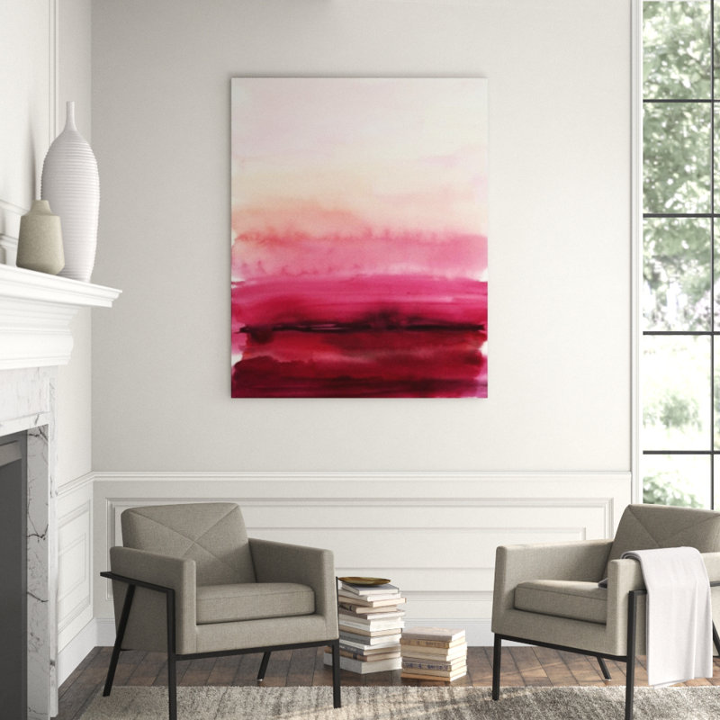 Raspberries View Print by Sofia Fox, Glass Coat, 60" H x 48" W