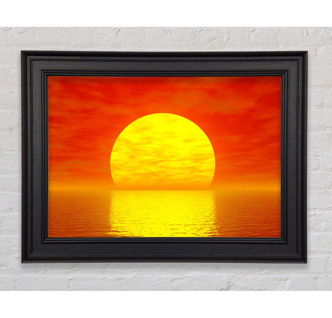 Glorious Orange Sunset Gerahmter Druck