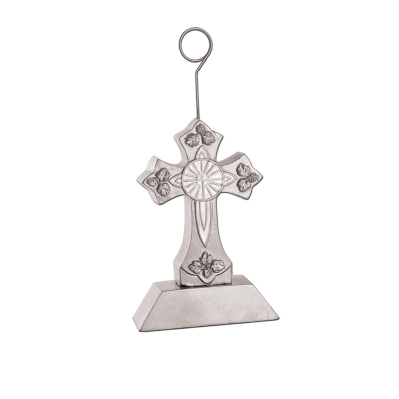 Porte-photo croix / ballon, Argent