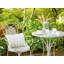 Set of 2 Metal Garden Chairs Grey Aadhi 