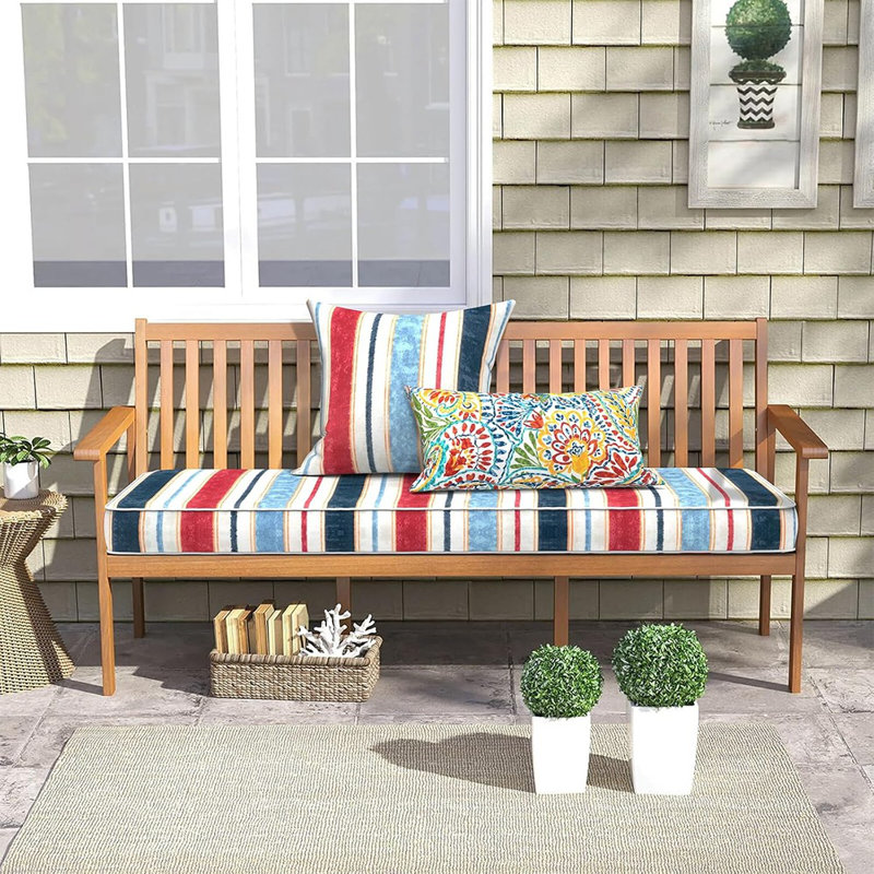 Coussin de banc d'extérieur, coussins de mobilier de patio 42 x 18 x 3 po, ...