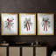 Christmas Holiday Art XVIII - Custom encadrée de qualité supérieure avec mat - 3 pièces-976301226-976301222