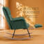 Chaise berçante moderne en sherpa avec repose-pieds rétractable et dossier haut-1281866269