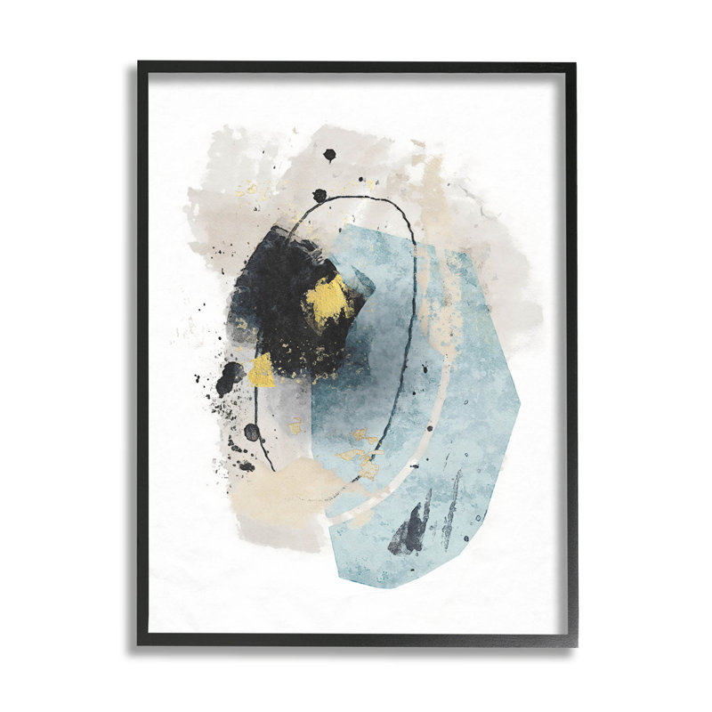 «Glam Accent Contemporary Shapes», art de la giclée par Suzanne Nicoll, H 14 po x l 11 po x P 1,5 po