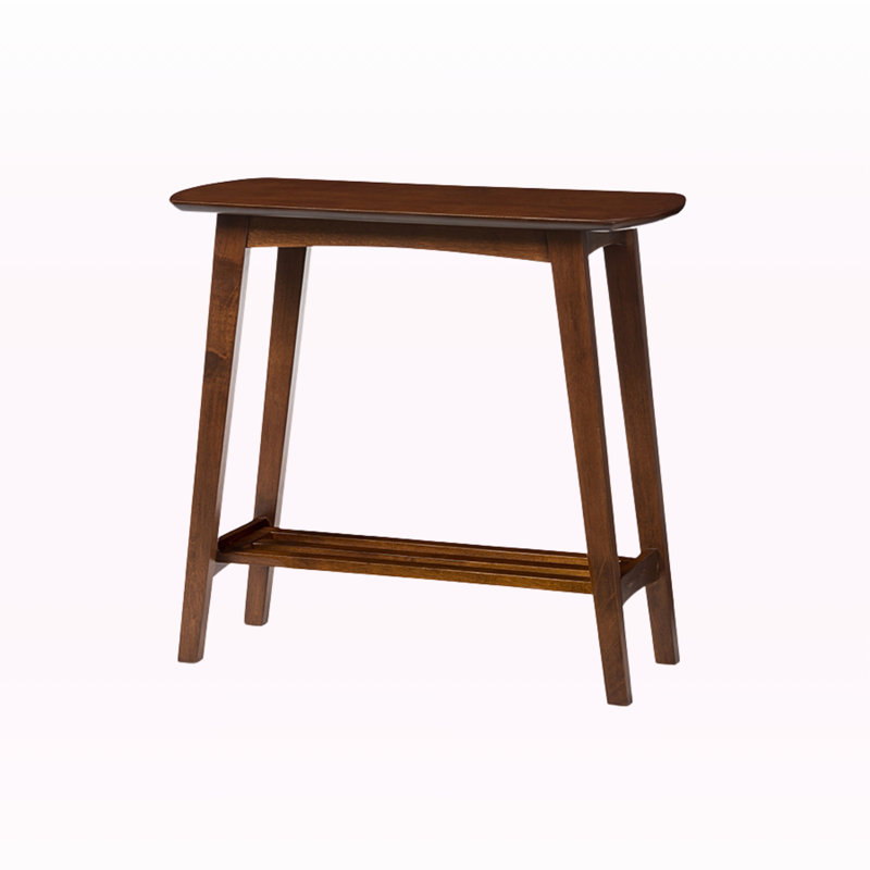 Console Monocle en brun Mid-Century moderne, H 28,82 po x l 31,08 po x P 13,77 po