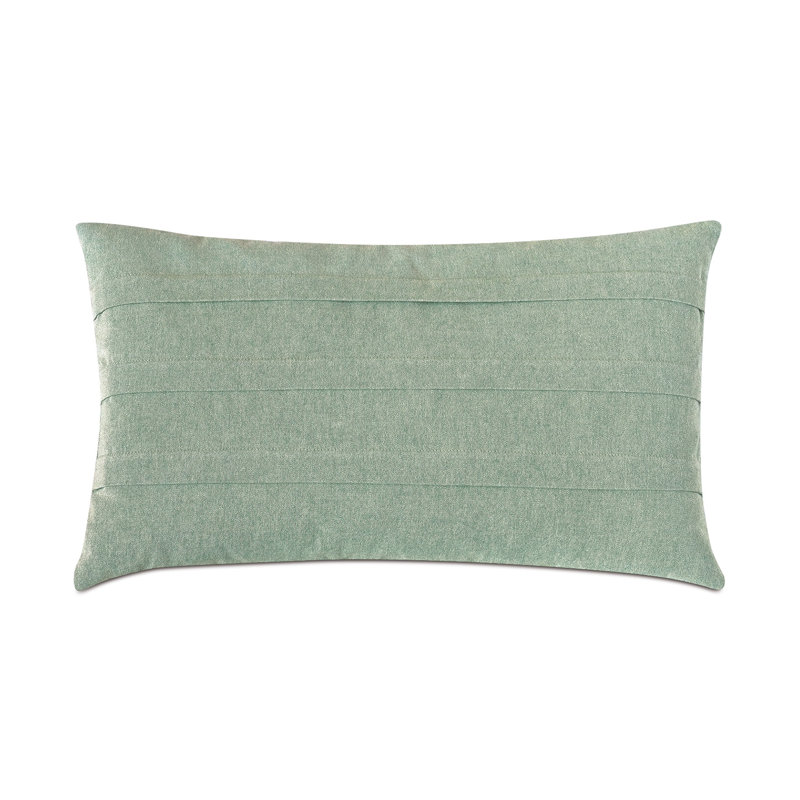 Housse et insert de coussin rectangulaire en coton Evangeline, Bleu sarcelle