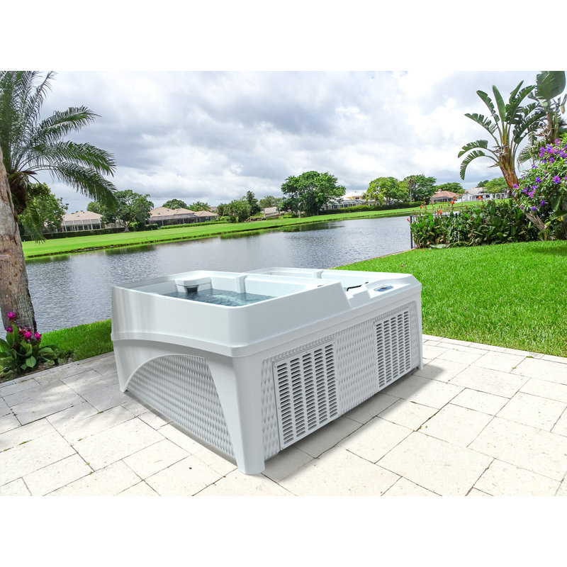 AquaRest CTX 2000 Dual Cold Plunge & Hot Tub Contrast Therapy, White