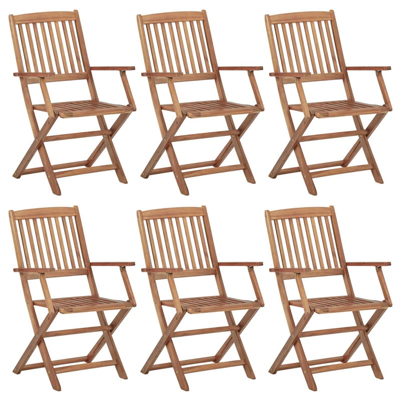 Cadmium Solid Wood Stackable Folding Chair Folding Chair Set